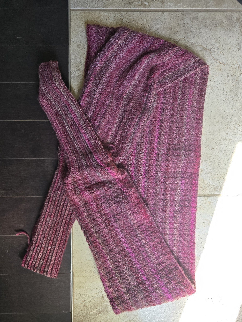 Cozy Ribbed Knit Women's Sweater - Pink Heather
